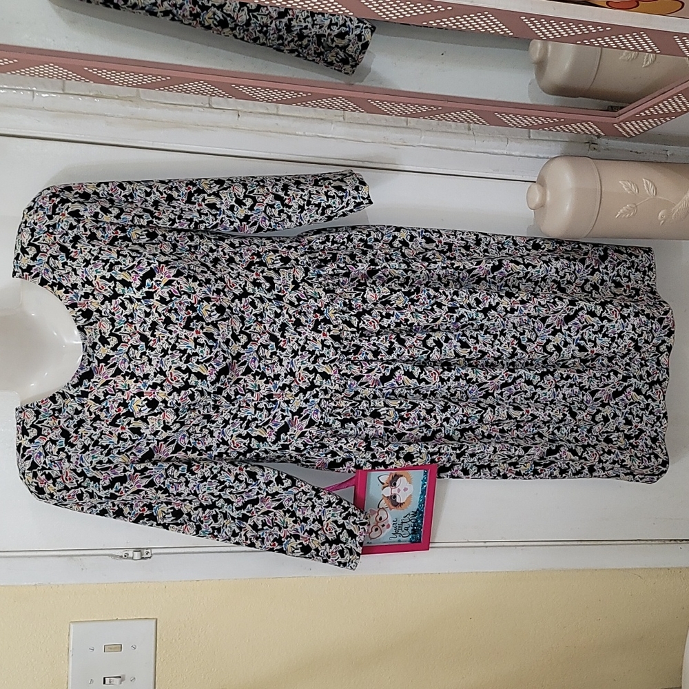 Liz claiborne dresses vintage zip up abstract art print zip up multicolored